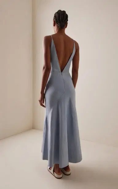 Gabriela Hearst Brigita Suede Midi Dress | Thumbnail 4