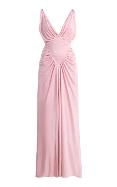 Versace Pleated Jersey Gown | Thumbnail 1 Versace Pleated Jersey Gown | Thumbnail 1