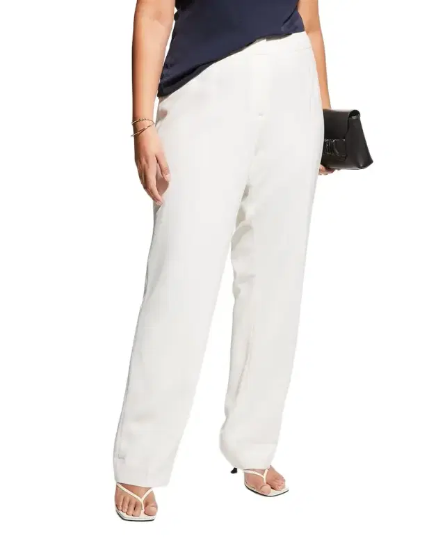Lafayette 148 New York Plus Size Barrow Straight-Leg Crepe Pants