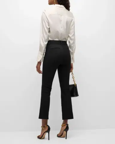 DEREK LAM 10 CROSBY Stretch-Cotton Cropped Flare Trousers | Thumbnail 4 DEREK LAM 10 CROSBY Stretch-Cotton Cropped Flare Trousers | Thumbnail 4