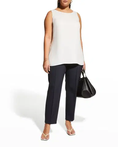 Lafayette 148 New York Plus Size Gramercy Acclaimed-Stretch Pants | Thumbnail 2 Lafayette 148 New York Plus Size Gramercy Acclaimed-Stretch Pants | Thumbnail 2
