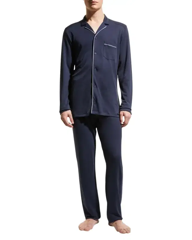 Hanro Men 's Night & Day Knit Pajama Set