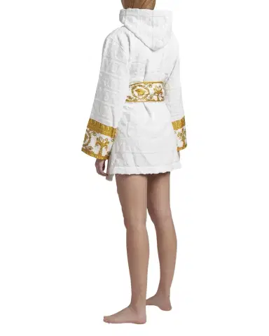Versace I Heart Baroque Hooded Short Bathrobe | Thumbnail 1