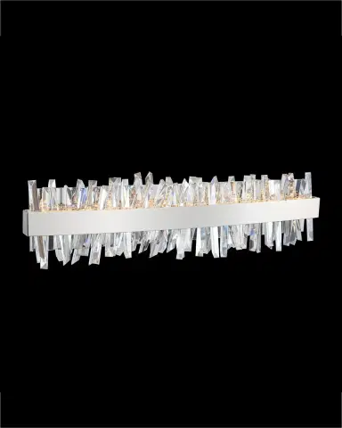 Allegri Crystal by Kalco Lighting Glacier 24" LED Bath Vanity Light | Thumbnail 3 Allegri Crystal by Kalco Lighting Glacier 24" LED Bath Vanity Light | Thumbnail 3