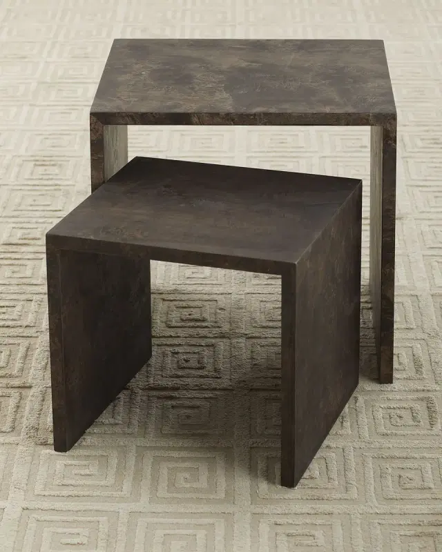 Jamie Young Bedford Burlwood Nesting Tables