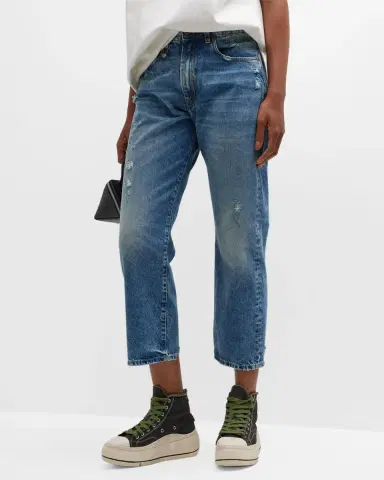 R13 Distressed Boyfriend Jeans | Thumbnail 3