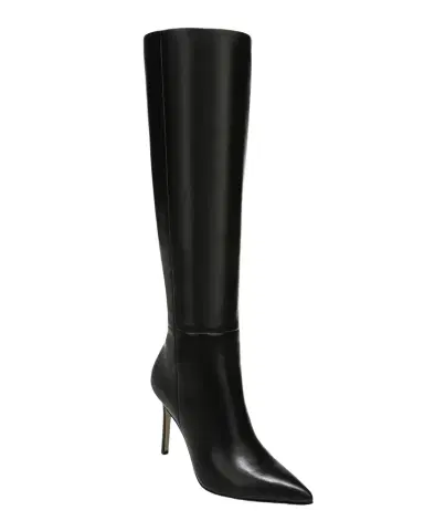 Veronica Beard 95mm Lisa Leather Stiletto Boots | Thumbnail 1