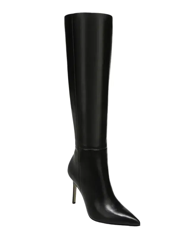 Veronica Beard 95mm Lisa Leather Stiletto Boots