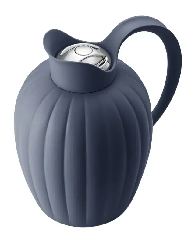 Georg Jensen Bernadotte Dusk Blue Thermo Jug, 1 Liter
