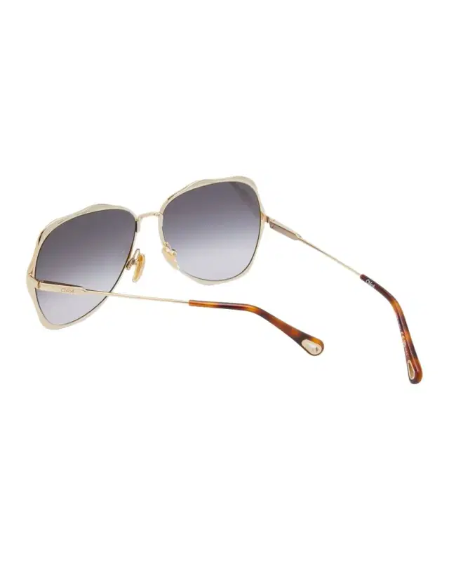 Golden Tortoiseshell Metal Aviator Sunglasses Golden Tortoiseshell Metal Aviator Sunglasses