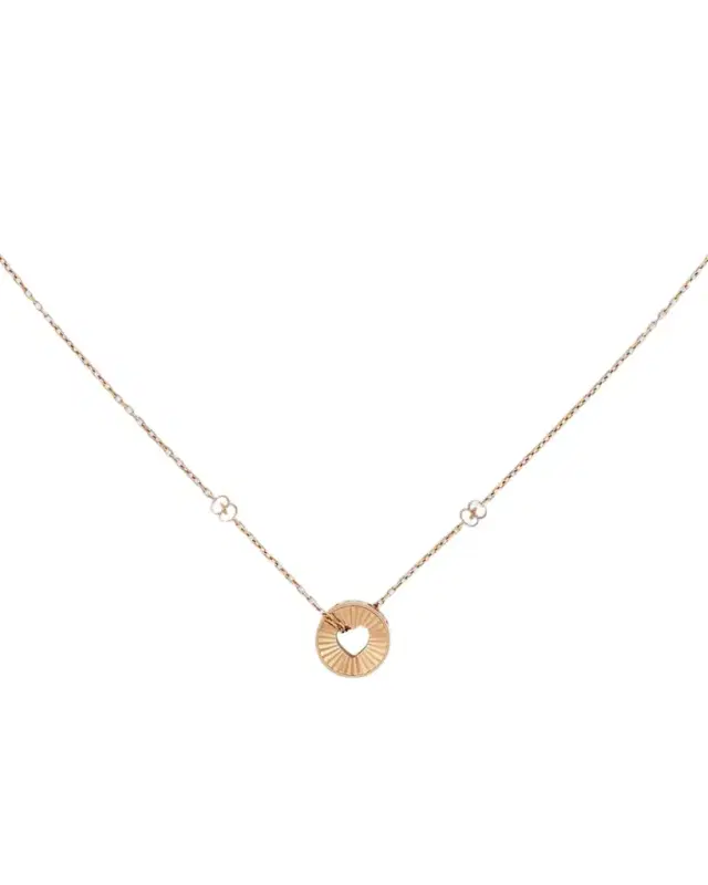 18k Rose Gold Icon Heart Necklace