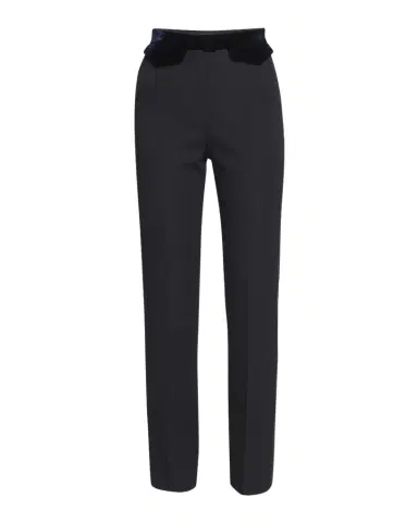 Giorgio Armani Wool Tuxedo Pants with Velvet Details | Thumbnail 1 Giorgio Armani Wool Tuxedo Pants with Velvet Details | Thumbnail 1