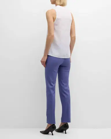 Emporio Armani Sleeveless High-Low Linen Blouse | Thumbnail 3 Emporio Armani Sleeveless High-Low Linen Blouse | Thumbnail 3
