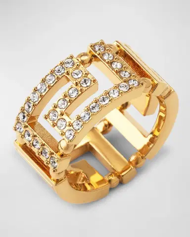 Versace La Greca Crystal Ring | Thumbnail 2