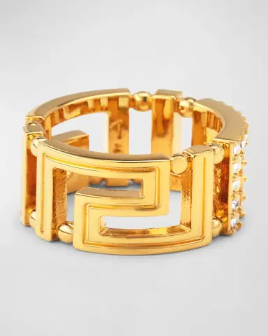 Versace La Greca Crystal Ring | Thumbnail 3