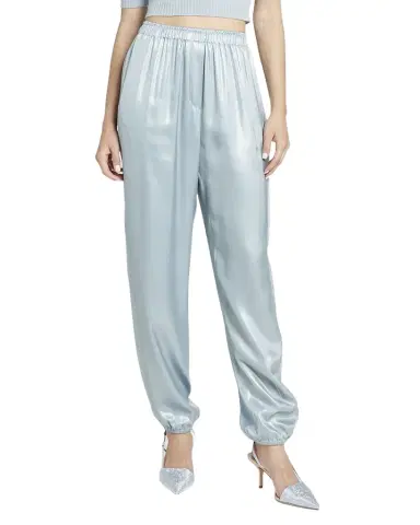 Giorgio Armani Laminated Viscose Satin Jogger Pants | Thumbnail 1
