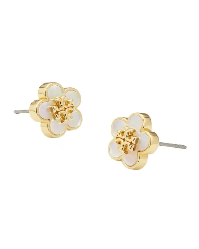 Forget Me Not Mother of Pearl Stud Earrings