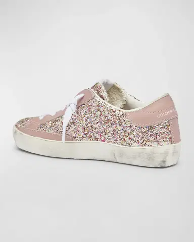 Golden Goose Girl's Superstar Glitter Low-Top Sneakers, Baby/Toddler | Thumbnail 2 Golden Goose Girl's Superstar Glitter Low-Top Sneakers, Baby/Toddler | Thumbnail 2