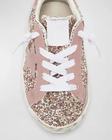 Golden Goose Girl's Superstar Glitter Low-Top Sneakers, Baby/Toddler | Thumbnail 4 Golden Goose Girl's Superstar Glitter Low-Top Sneakers, Baby/Toddler | Thumbnail 4