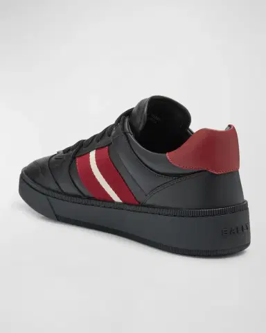 BALLY Men's Rebby Low-Top Leather Sneakers | Thumbnail 2