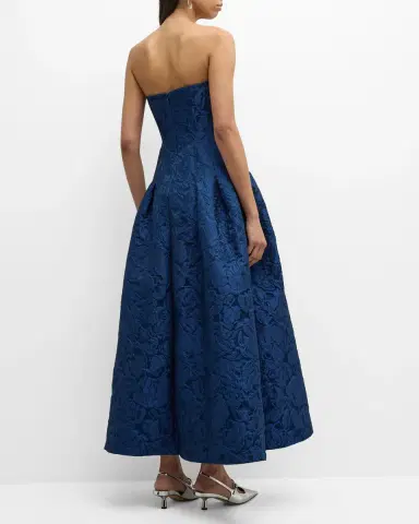 SACHIN & BABI Belle Strapless Floral-Embroidered A-Line Gown | Thumbnail 6