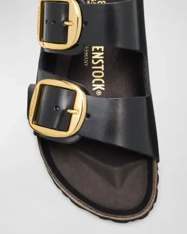 BIRKENSTOCK Arizona Leather Dual-Buckle Slide Sandals | Thumbnail 4 BIRKENSTOCK Arizona Leather Dual-Buckle Slide Sandals | Thumbnail 4