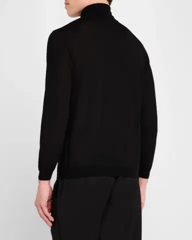 Giorgio Armani Men's Cashmere Plain Stitch Turtleneck | Thumbnail 2
