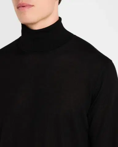 Giorgio Armani Men's Cashmere Plain Stitch Turtleneck | Thumbnail 4