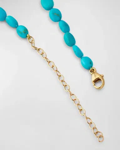JIA JIA Turquoise Nugget and Crystal Quartz Charm Necklace | Thumbnail 3 JIA JIA Turquoise Nugget and Crystal Quartz Charm Necklace | Thumbnail 3