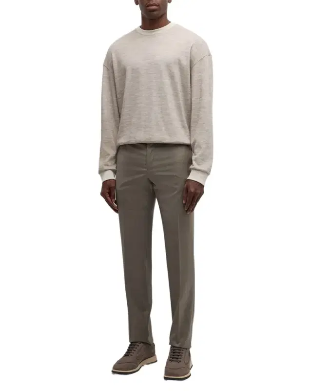 Men 's Pique Wool-Blend Sweater