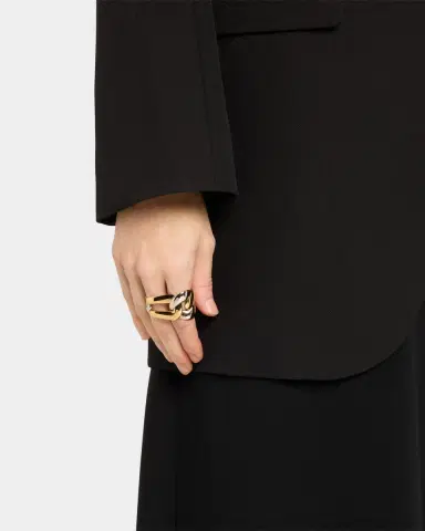 McQueen Double Chain Ring | Thumbnail 1