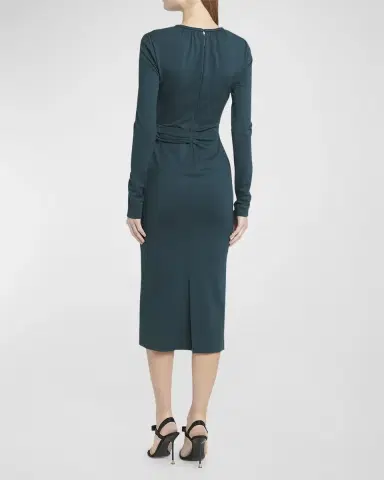 Giorgio Armani Keyhole Milano Jersey Sheath Dress | Thumbnail 3