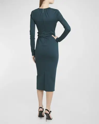 Giorgio Armani Keyhole Milano Jersey Sheath Dress | Thumbnail 5