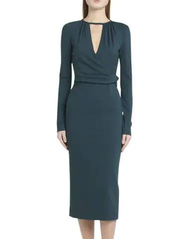 Giorgio Armani Keyhole Milano Jersey Sheath Dress | Thumbnail 1
