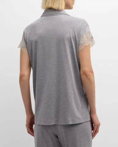 Natori Luxe Shangri-La Short-Sleeve Pajama Set | Thumbnail 5 Natori Luxe Shangri-La Short-Sleeve Pajama Set | Thumbnail 5