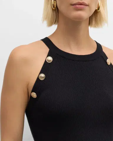Elie Tahari The Eliana Pleated Halter Midi Dress | Thumbnail 4 Elie Tahari The Eliana Pleated Halter Midi Dress | Thumbnail 4