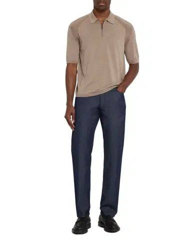 Giorgio Armani Men's Cotton-Silk 5-Pocket Pants | Thumbnail 1 Giorgio Armani Men's Cotton-Silk 5-Pocket Pants | Thumbnail 1