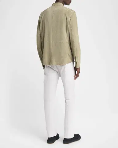 Giorgio Armani Men's Suede Overshirt | Thumbnail 2
