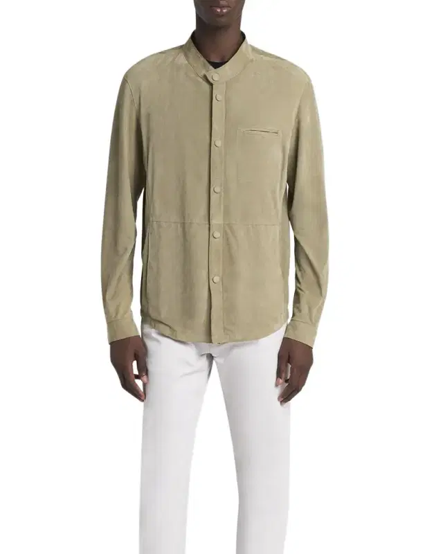 Men 's Suede Overshirt
