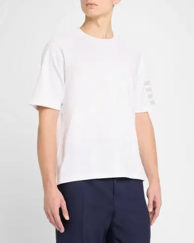 Thom Browne Men's 4-Bar Milano T-Shirt | Thumbnail 3