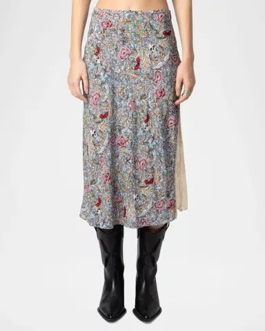 Zadig & Voltaire Jayla Soft British Flowers Skirt | Thumbnail 3 Zadig & Voltaire Jayla Soft British Flowers Skirt | Thumbnail 3