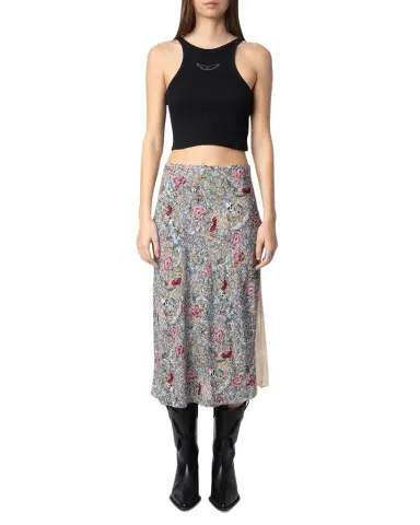 Zadig & Voltaire Jayla Soft British Flowers Skirt | Thumbnail 1 Zadig & Voltaire Jayla Soft British Flowers Skirt | Thumbnail 1