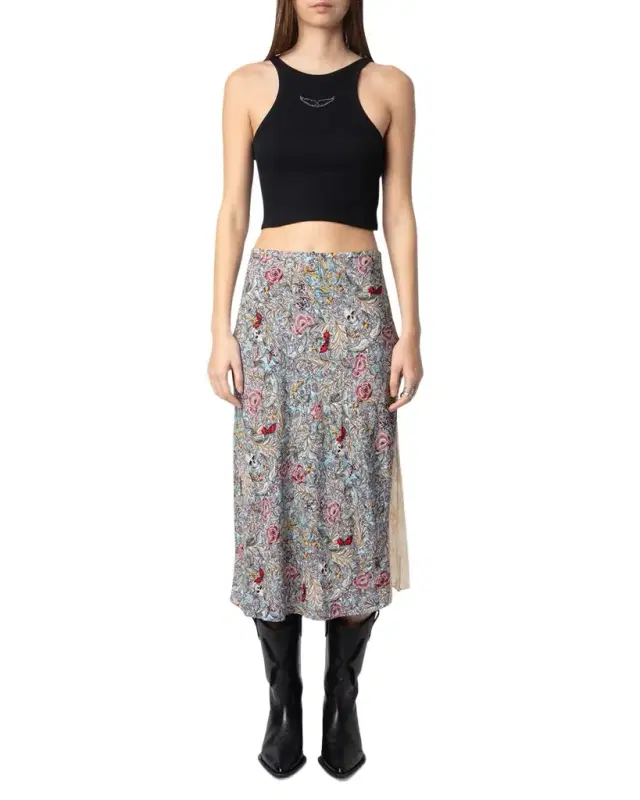 Zadig & Voltaire Jayla Soft British Flowers Skirt