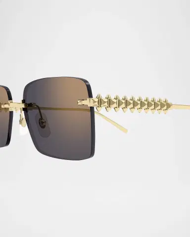 Cartier Rimless Metal Rectangle Sunglasses | Thumbnail 3 Cartier Rimless Metal Rectangle Sunglasses | Thumbnail 3