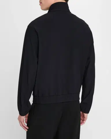 Emporio Armani Men's Nylon Stretch Ribbed Bomber Jacket | Thumbnail 2