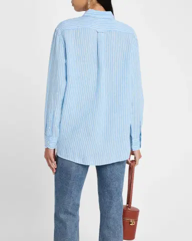 Polo Ralph Lauren Oversized-Fit Striped Linen Shirt | Thumbnail 2