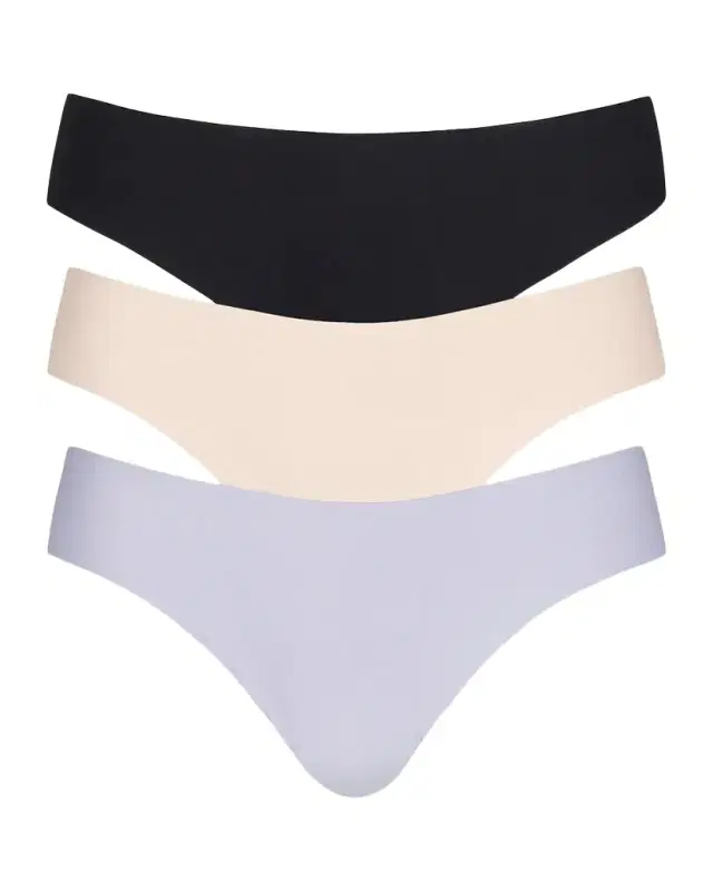 Butter Stretch Modal-Blend Thongs, Set of 3