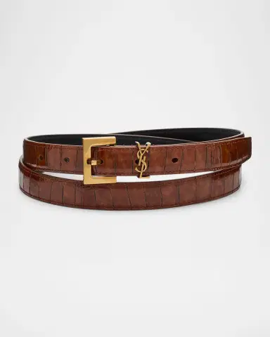Saint Laurent YSL Shiny Leather Belt | Thumbnail 3