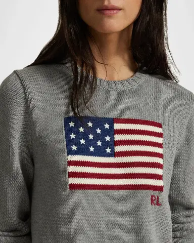Polo Ralph Lauren Flag Cotton Crewneck Sweater | Thumbnail 4 Polo Ralph Lauren Flag Cotton Crewneck Sweater | Thumbnail 4