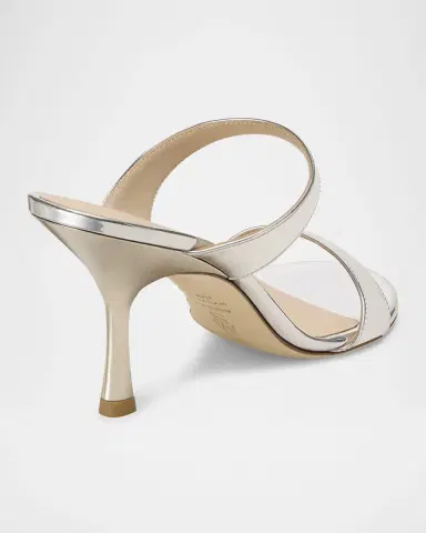 Stuart Weitzman Nudist Metallic Leather Slide Sandals | Thumbnail 2 Stuart Weitzman Nudist Metallic Leather Slide Sandals | Thumbnail 2